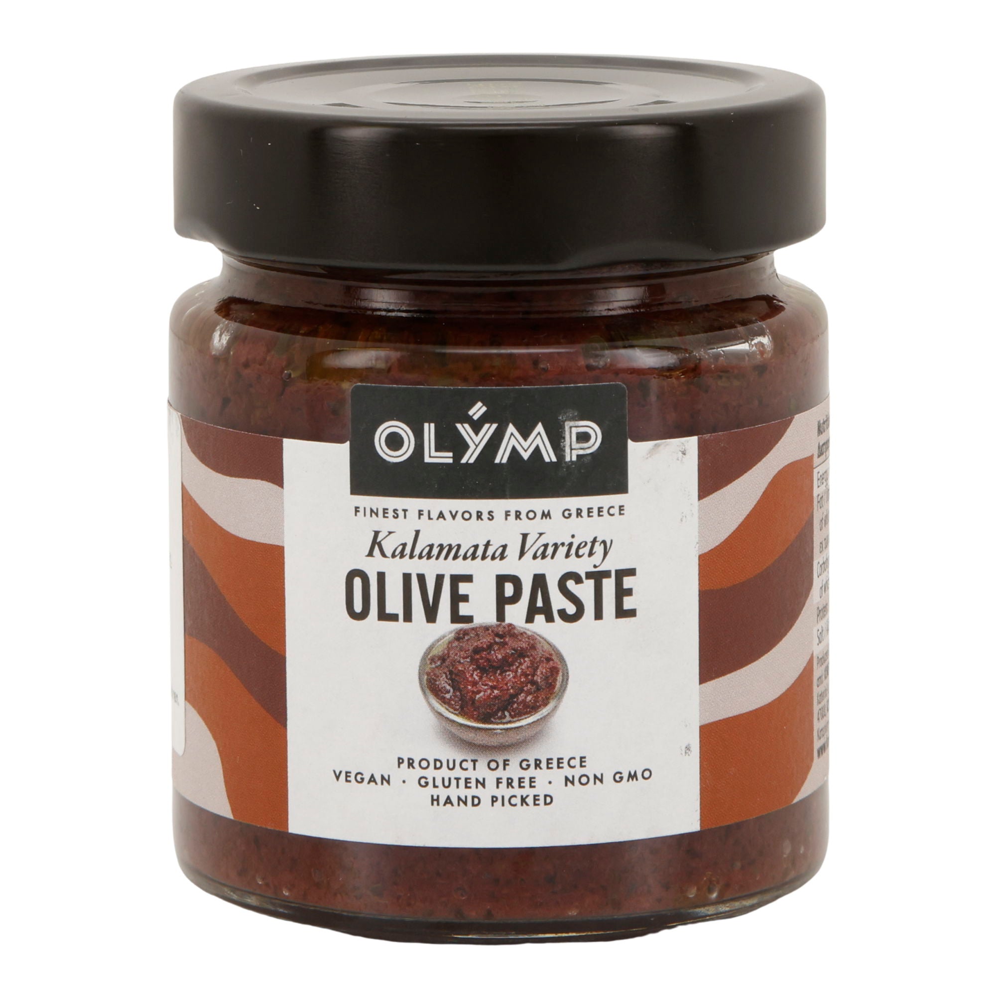 Olivenpaste Kalamata Olymp | Vegan, Glutenfrei, Non-GMO | 180 g Glas Olymp Konstantopoulos